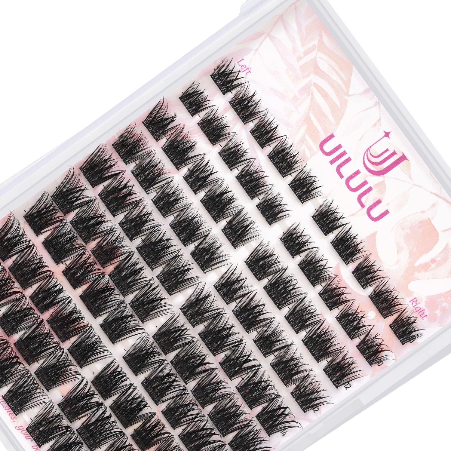 Lash Clusters Kit 10-18mm D Curl Clusters Eyelash Extensions Kit False Eyelash Clusters DIY Eyelash Extensions Individual Cluster Lashes U17 Lash