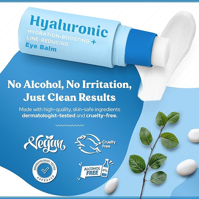 BellaBLISS Hyaluronic Eye Balm Reduces Anti-Aging Dryness and Fine lines, Hydrating - under eye cream - Made in korea 0.35 oz / 10 g - Pack of 1