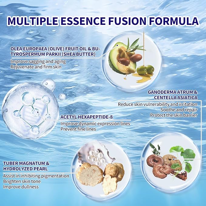 Anti-Aging Skin Care Kit For Women Anti-Wrinkle Firming Skin Care Daily Routine Rejuvenating 8-In-1 Skincare Sets Gift Sets