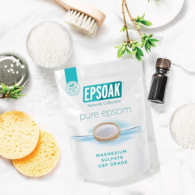 Epsoak Epsom Salt 12 lbs. USP Magnesium Sulfate (Qty. 6 x 2 lb. Bags)