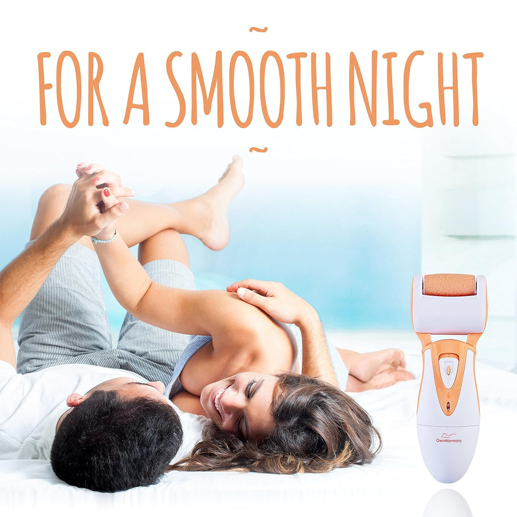 Rechargeable Callus Remover for Feet: Professional Electric Feet Sander for Women by Own Harmony - Electronic Foot File CR900 with 3 Rollers, Foot Grinder Pedi Care for Cracked Heels & Dry, Hard Skin