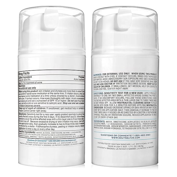 Moderate To Severe Acne Treatment Kit 2.0 (Clearing Serum & Synergyzer)