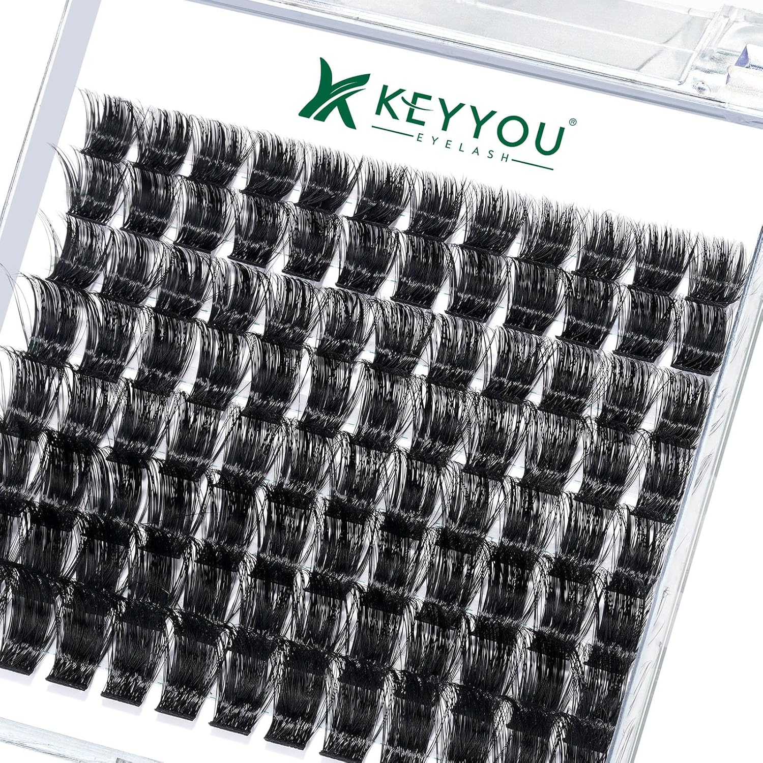 Lash Clusters 96pcs Cluster Lashes D Curl 8-18MIX DIY Lash Extensions Eyelash Clusters KEYYOU Volume Wispy Individual Lashes Soft&Comfortable Easy DIY at Home(Y04,D-8-18MIX)