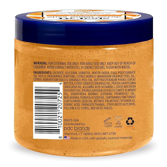 Dr Teal's Shea Sugar Body Scrub, Daytime/Nighttime with Vitamin C and Sleep Blend, 19 oz (Pack of 2)