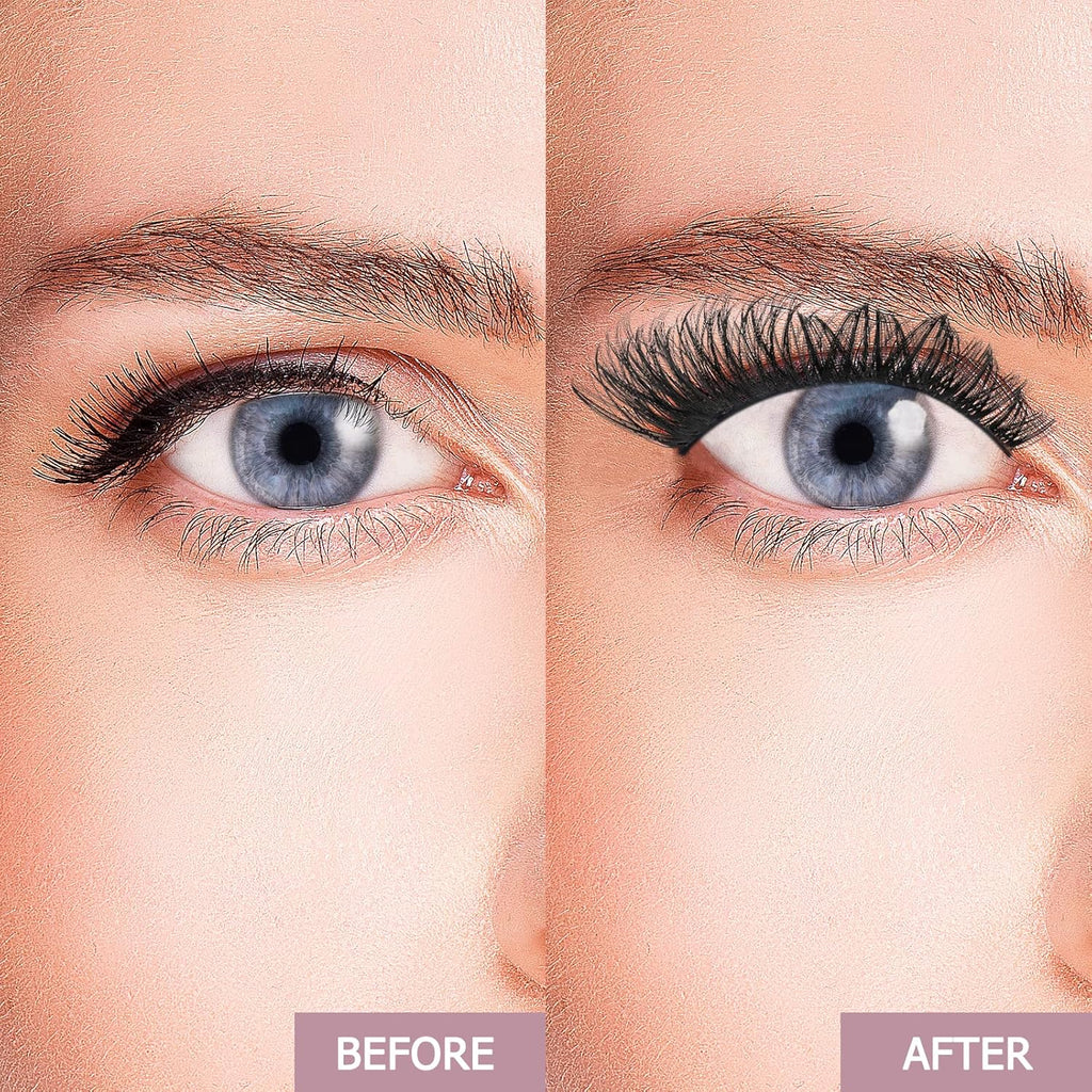 QUEWEL Cluster Lashes 72 Pcs Wide Stem Individual Lashes C/D Curl 8-16mm Length DIY Eyelash Extension False Eyelashes Soft for Personal Makeup Use at Home (honey01-C-8)