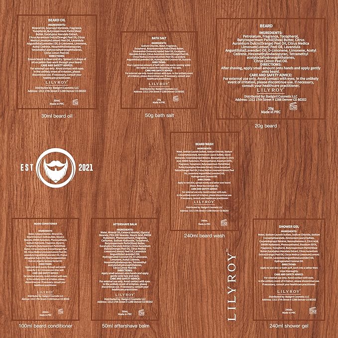 Father’s Day Gift - 12Pcs Sandalwood Men's Bath & Beard Gift Set for Men, Self Care Set with Beard Wash | Luxury Grooming Kit for Dad, Husband, Boyfriend, Christmas, Valentine’s, Birthday Gift for Him