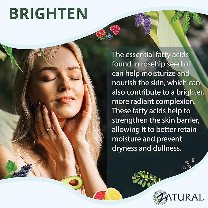 Zatural ROSA CANINA - Organic Rosehip Oil for Face, Nails, Hair and Skin - Cold Pressed Rose Hip Oil (Gallon)