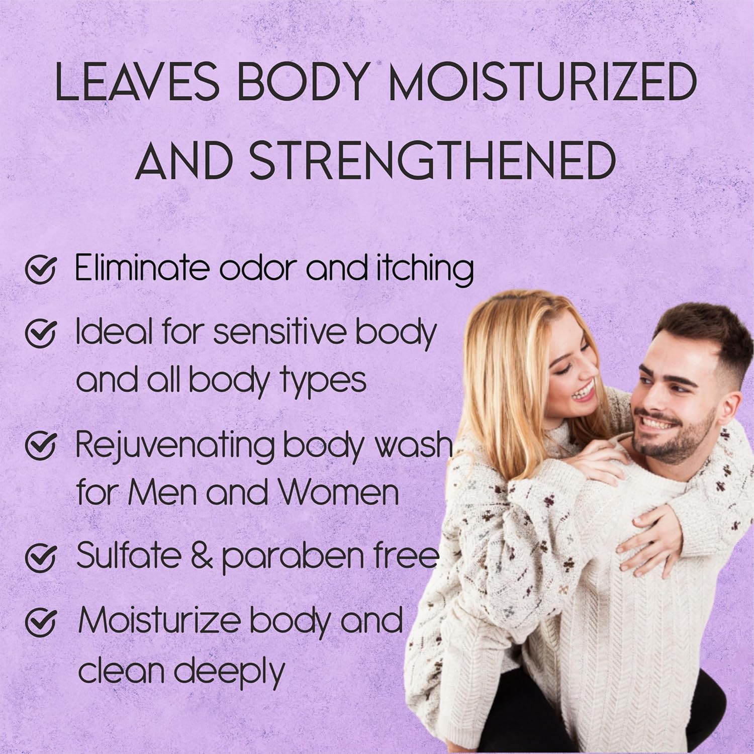 AnatoliaDaphne Lavender Body Wash and Shower Gel with Vitamin E for Jock Itch, Eczema, Ringworm, Body Odor, Body Wash Women & Men with Added Body Oils, LARGE 20.2 FL Oz Bottle.