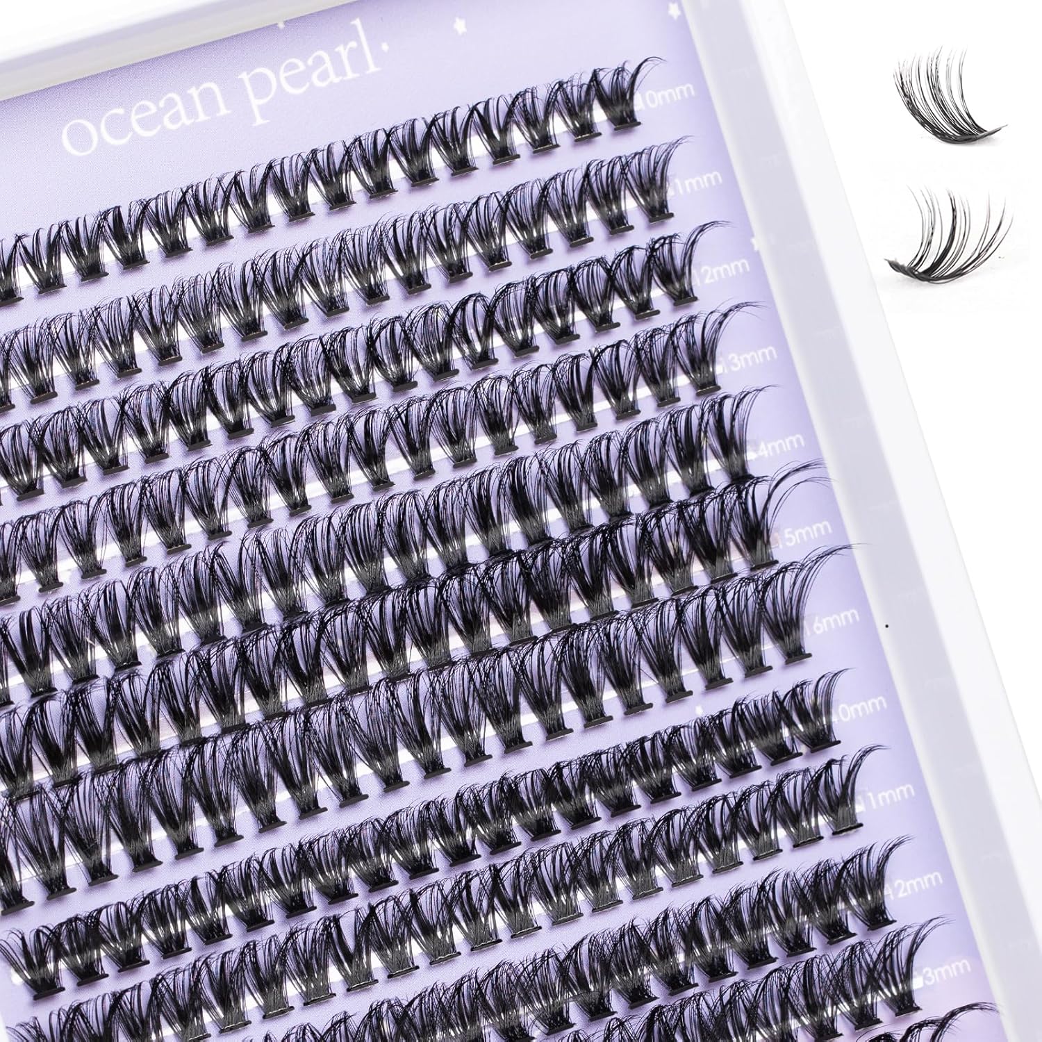 Lash Clusters Lash Extensions 280 Pcs Individual Lashes DIY Eyelash Extensions 10-16mm Length Mix 40D+50D Cluster Lashes Soft Natural for Makeup at Home - 40+50D
