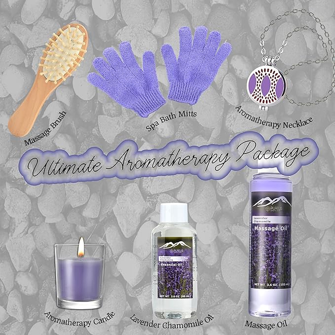 Premium Deluxe Bath & Body Gift Basket. Ultimate Large Spa Basket! #1 Spa Gift Baskets for Women (French Lavender)