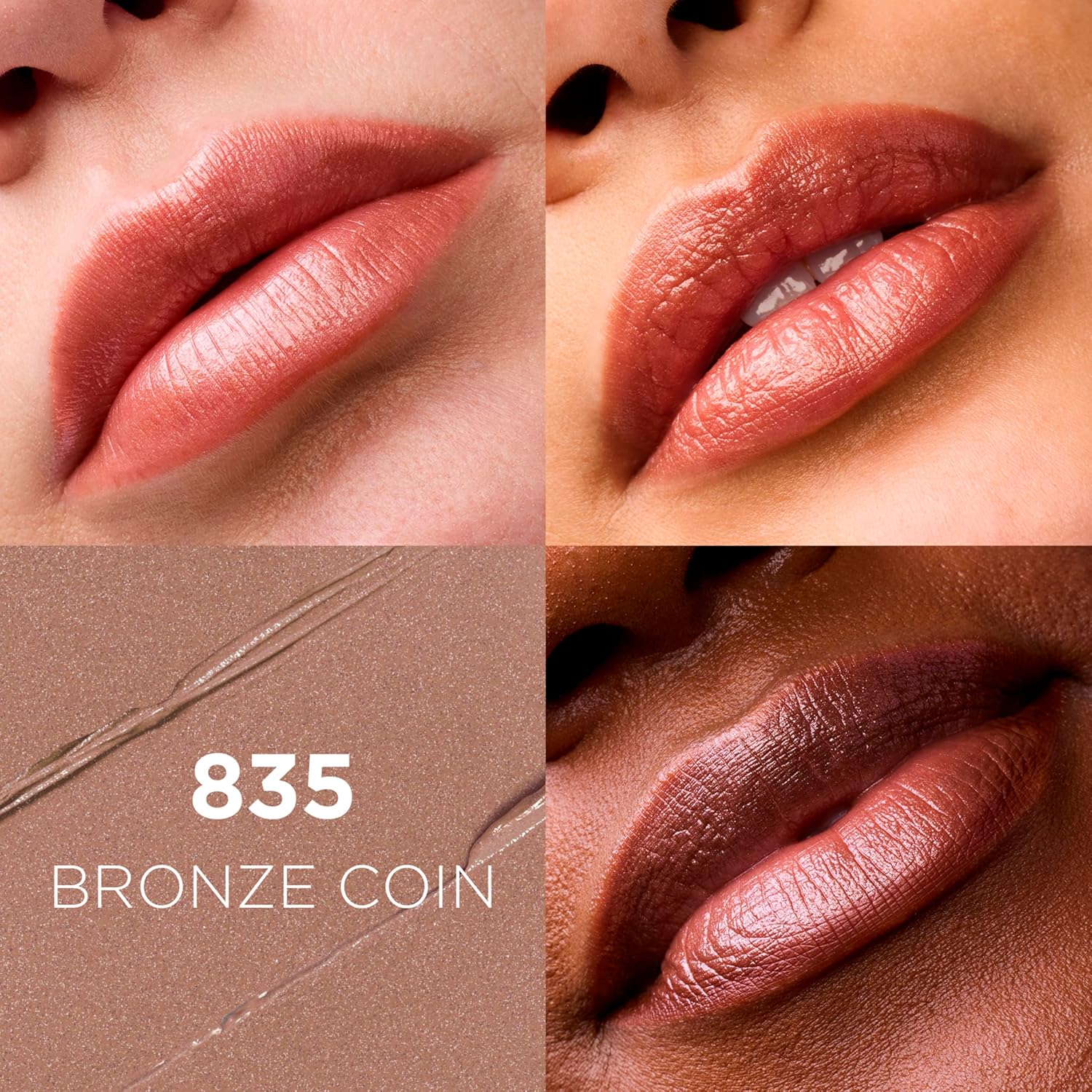 L'Oreal Paris Colour Riche Original Creamy, Hydrating Satin Lipstick with Argan Oil and Vitamin E, Bronze Coin , 1 Count