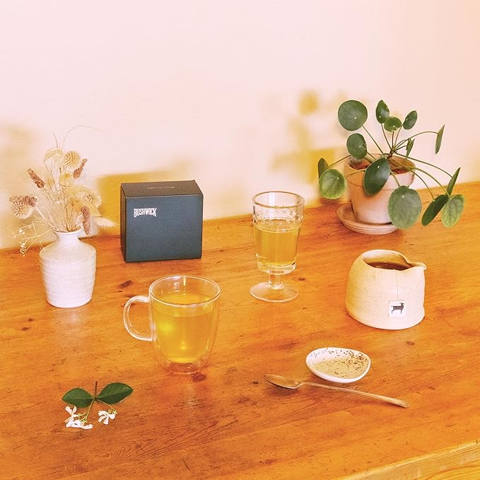 100 Sachets Bushwick Tea | Organic Ginger Turmeric Herbal Caffeine Free Tea | Health and Wellness focused | No Added Sugar | Plastic free compostable sachets |100 Sachets