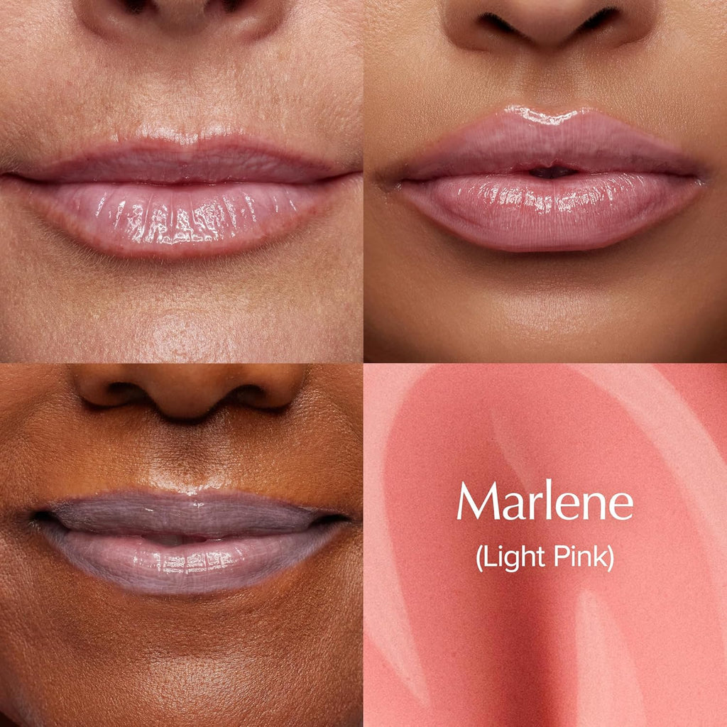 Thrive Causemetics Sheer Strength Lip Plumping Peptide Gloss, Lip Plumper with Vitamin E, Peptides, Plumps, Smooths & Hydrates Lips, High Shine, Vegan & Cruelty Free, Marlene (Light Pink)