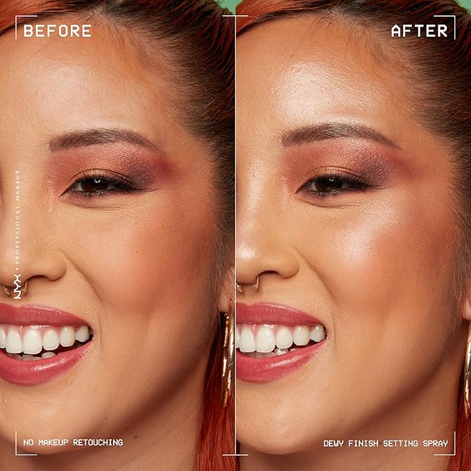 NYX PROFESSIONAL MAKEUP Makeup Setting Spray - Matte + Dewy Finish, Long-Lasting Face Mist for up to 16HR Wear, Vegan Formula (Pack Of 2)