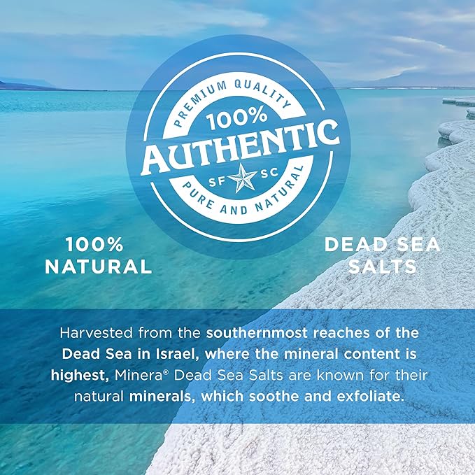 Minera Dead Sea Salt - 57 lbs. Fine Grain Bulk (Qty. 3 x 19 lb. Bags) Bulk BagS, Easily Dissolving Dead Sea Salts for Soaking & Bathing, Skin Nourishing Fine Sea Salt, Unscented