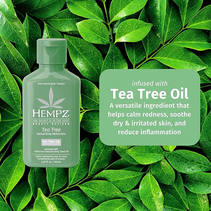 HEMPZ Mini Tea Tree Herbal Body Moisturizer 2.25 oz.
