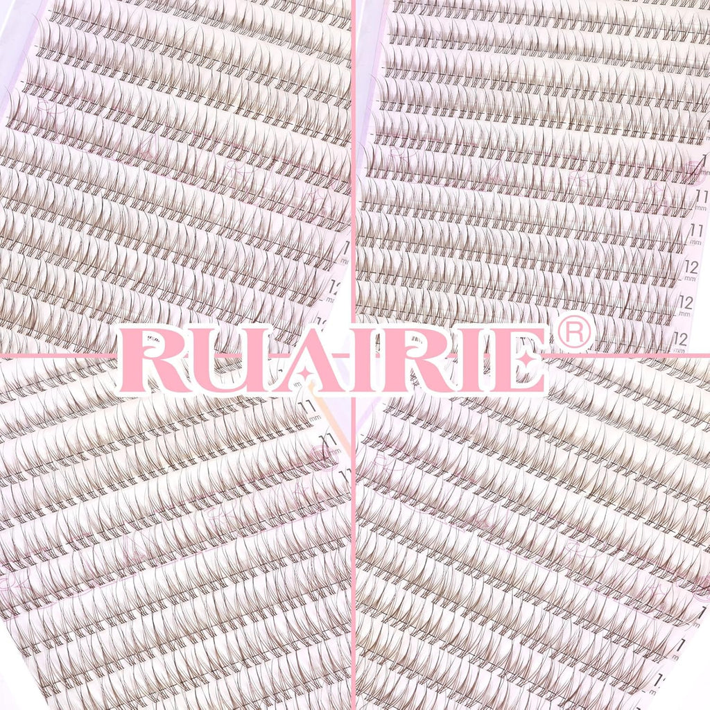 Brown Lash Clusters Wispy Eyelash Clusters Eyelash Extensions Natural Cluster Lash Extensions 168pcs CD-Curly DIY Individual Lashes