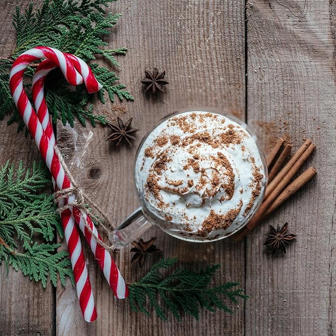 Vegan Lip Balm Set - Pack of 3 Chocolate Candy Cane Lip Balms from Soothing Touch. Large 0.25 oz size. Includes Bonus Muslin Pouch (3 x 4 in). Unique Gift Bundle from Tiny Seed