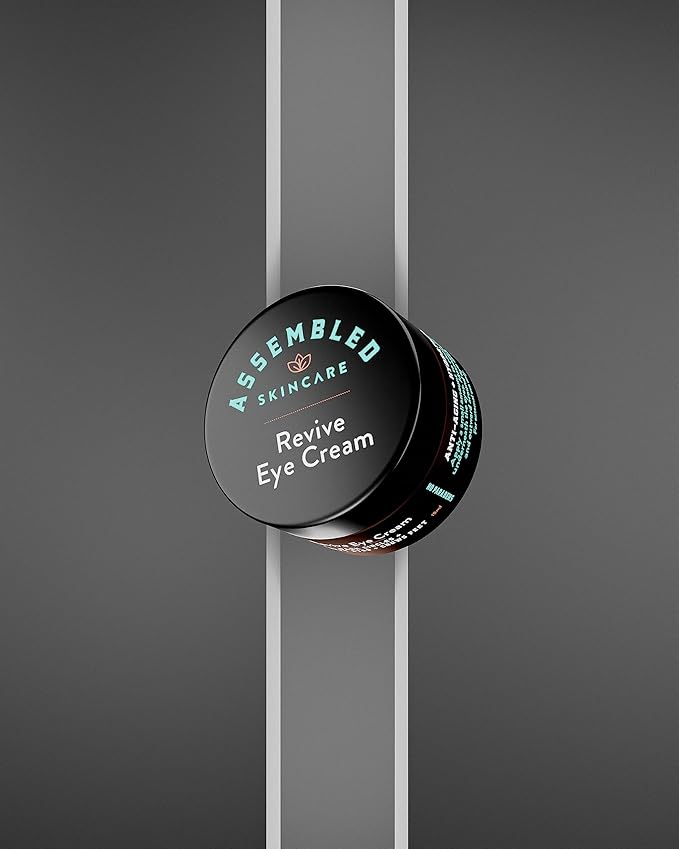 ASSEMBLED Revive Eye Cream (0.5oz), Multi-vitamin treatment w/Caffeine; Fragrance-Free; Paraben-Free