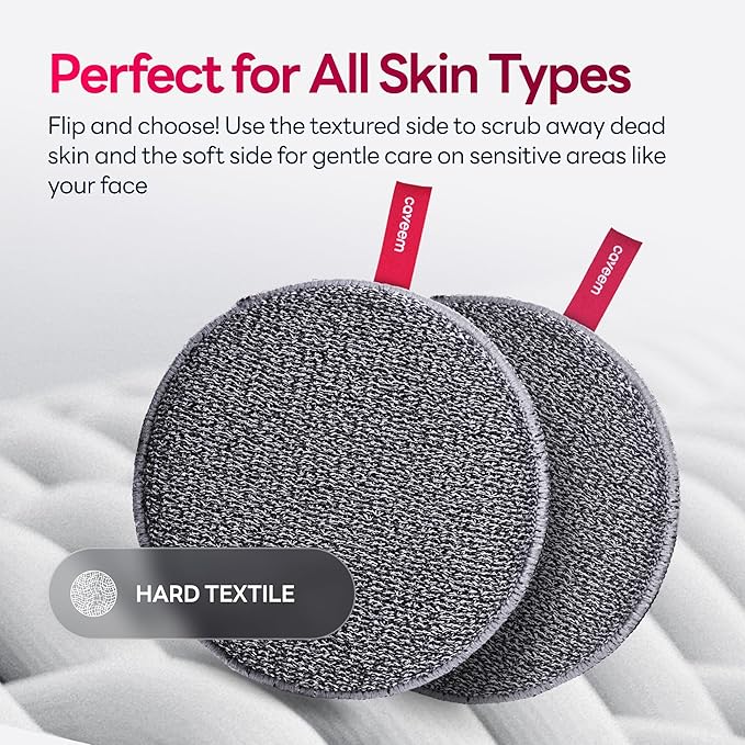 Exfoliating Body Scrubber, Bath and Body Scrub Buffer, Body Exfoliator for Remove Dead Skin, Gentle and Rough Lightweight Sponge for Shower (2 Pack)