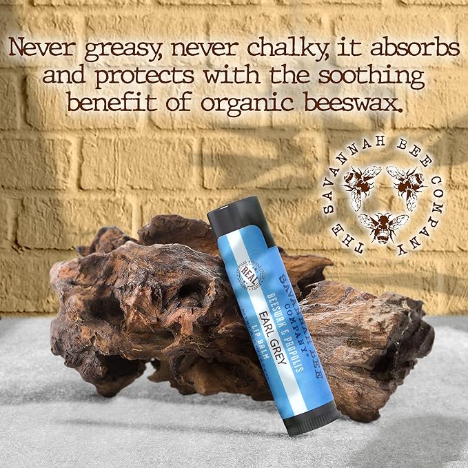 Savannah Bee Company Lip Balm - Lip Moisturizer for Chapped Lips - Hydrating Lip Balm with Pure Honey