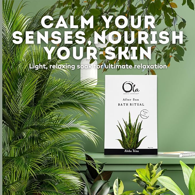 Ola Tropical Apothecary Unscented After Sun Hawaiian Sea Salt Bath Rituals - 1.4 oz