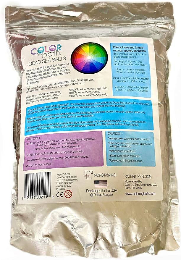 Dead Sea Salts - Color Changing Salts for Bath