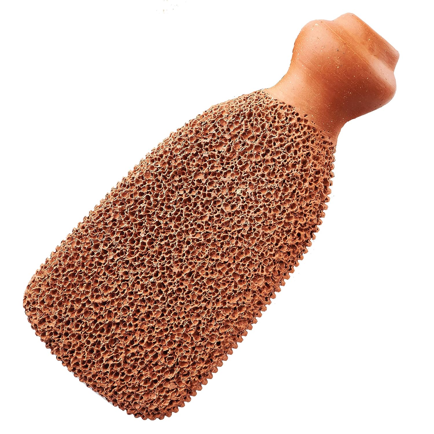 Pumice Stone for Feet Lasts 5+ Years Foot Exfoliator Scrubber Callus Remover Made of Natural Terra-Cotta