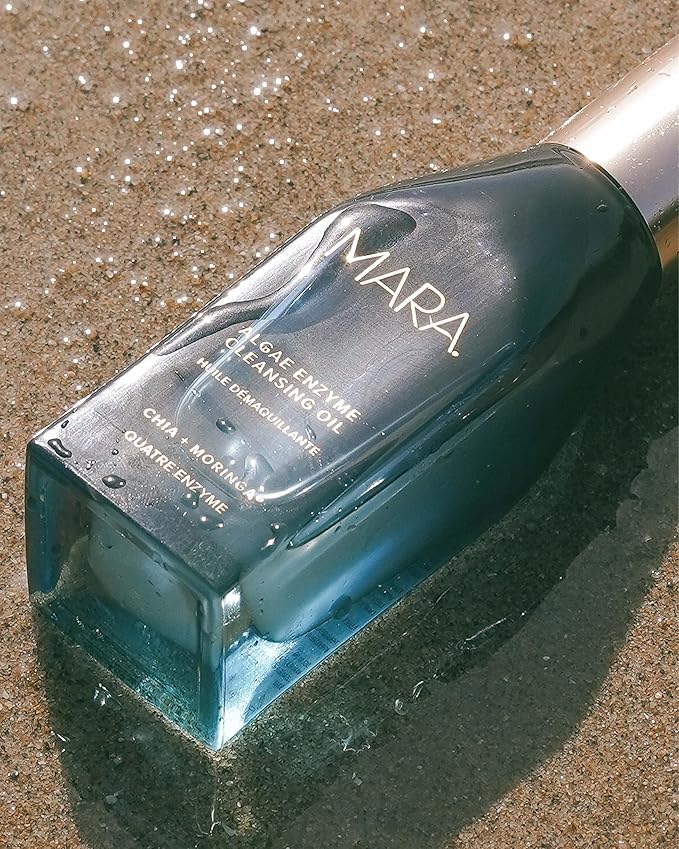 MARA - Algae Enzyme Cleansing Oil | Plant-Based, Gluten-Free, Safe for Sensitive Skin Care | All Types, Cleanse, Hydrate, Make-Up Remover (2 oz | 60 ml)