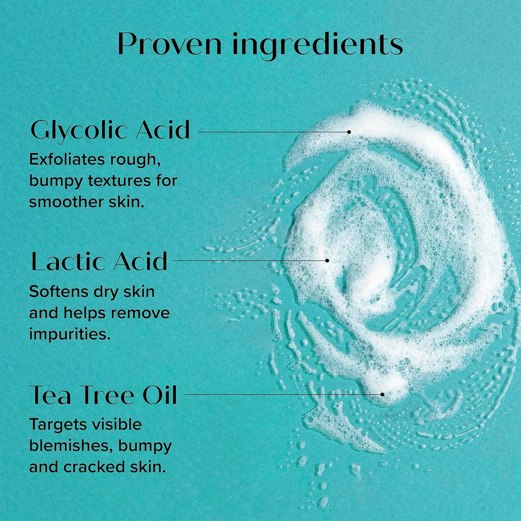 Medix 5.5 Exfoliating AHA Glycolic Acid Face & Body Wash Cleanser + Collagen Moisturizing Body Cream Lotion Skin Care 2PC Set | Alpha Hydroxy Acid & Lactic Acid Foaming Body Wash & Face Wash, 2-PC