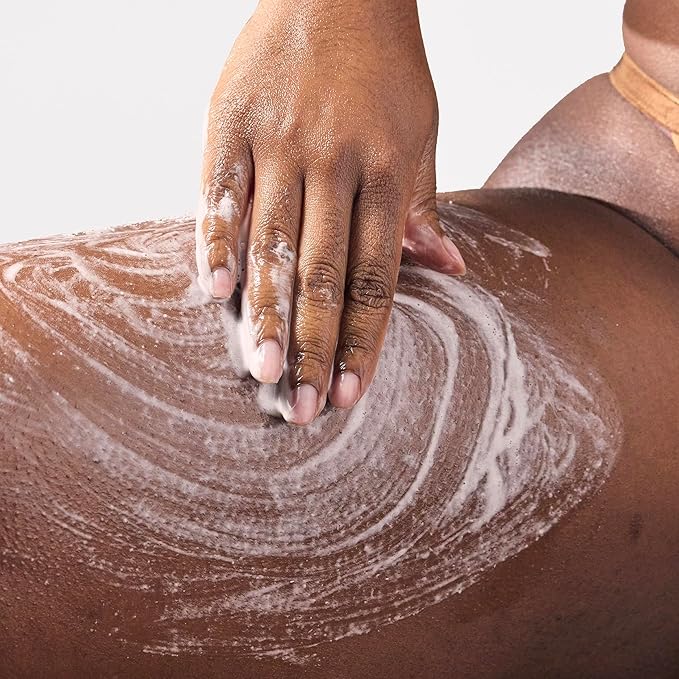 Gentle Body Exfoliator | Hydrating Acid-Based Scrub for Women | With Glycolic Acid, Lactic Acid, Rice Powder & Vitamin E | Smooths, Softens & Evens Tone | pH-Balanced & Vegan, 180ml