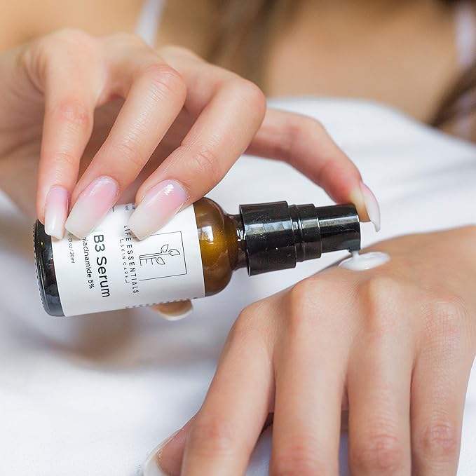 Niacinamide 5% Vitamin B3 Serum- 1 Fl. Oz.- Anti-Aging Face Cream That Tightens Pores, Reduces Acne Scars and Wrinkles, Boosts Collagen & Repairs Skin - Niacinamide Serum For Face