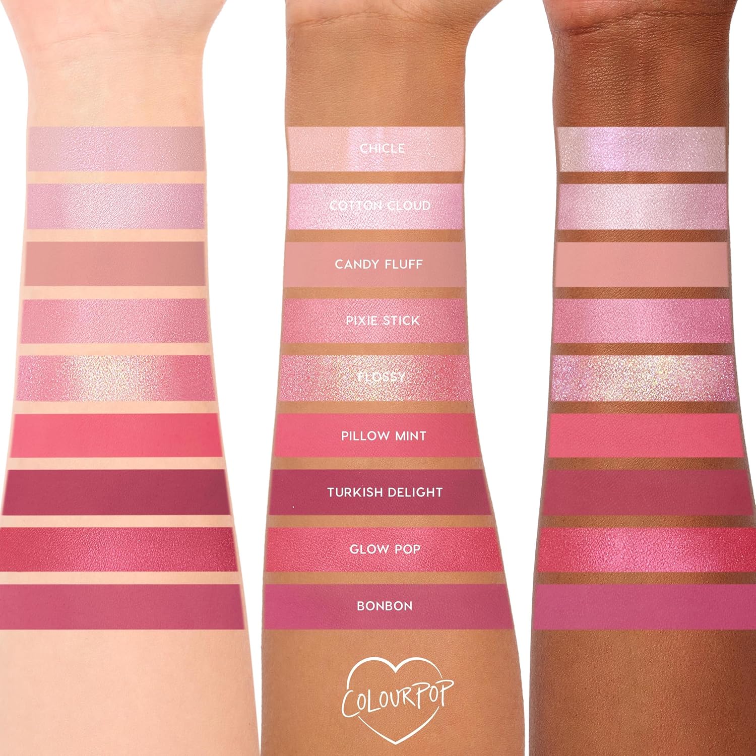 ColourPop Eyeshadow Palette - Eye Makeup Palette with Matte, Metallic, Matte Sparkle & Glitter Finishes - High-Pigment Eye Makeup with a Long-Wearing Formula - Cloud Spun (0.3 oz)