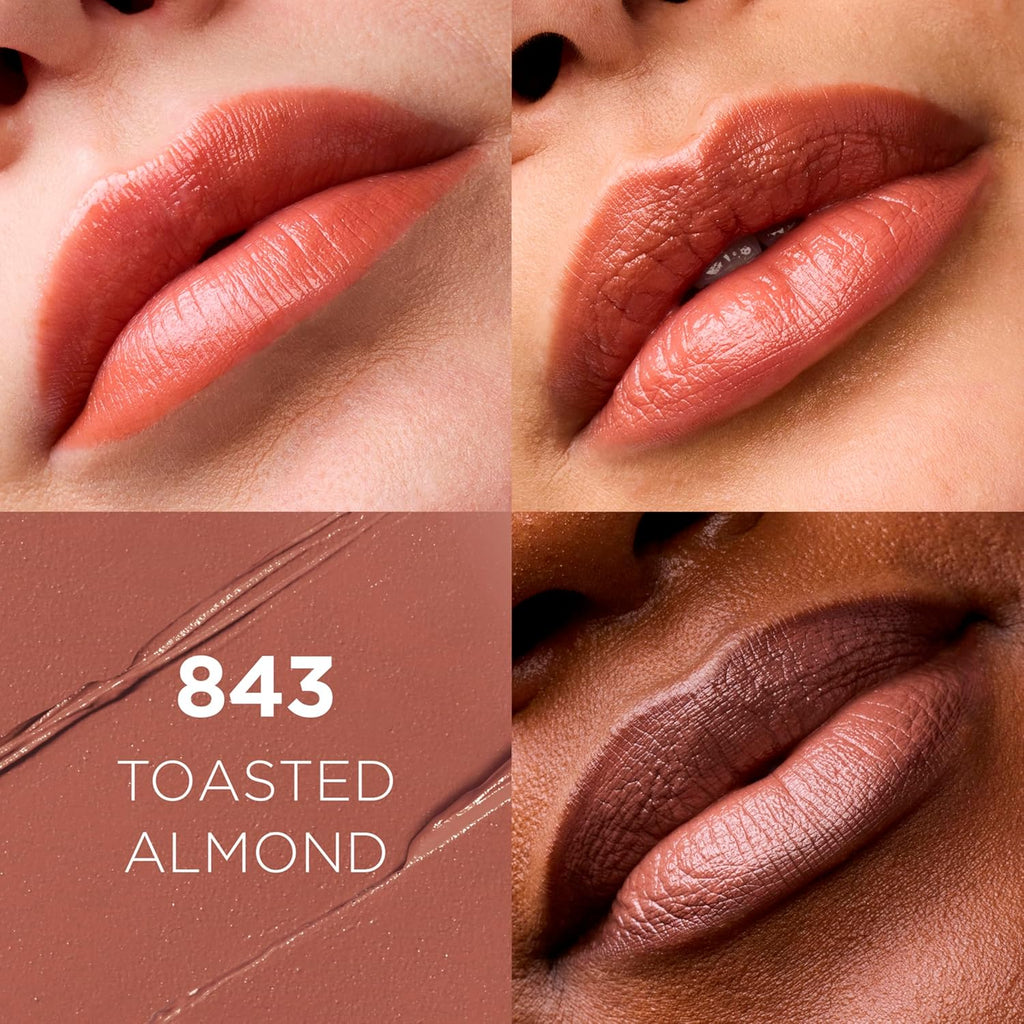 L'Oreal Paris Colour Riche Original Creamy, Hydrating Satin Lipstick with Argan Oil and Vitamin E, Toasted Almond , 1 Count