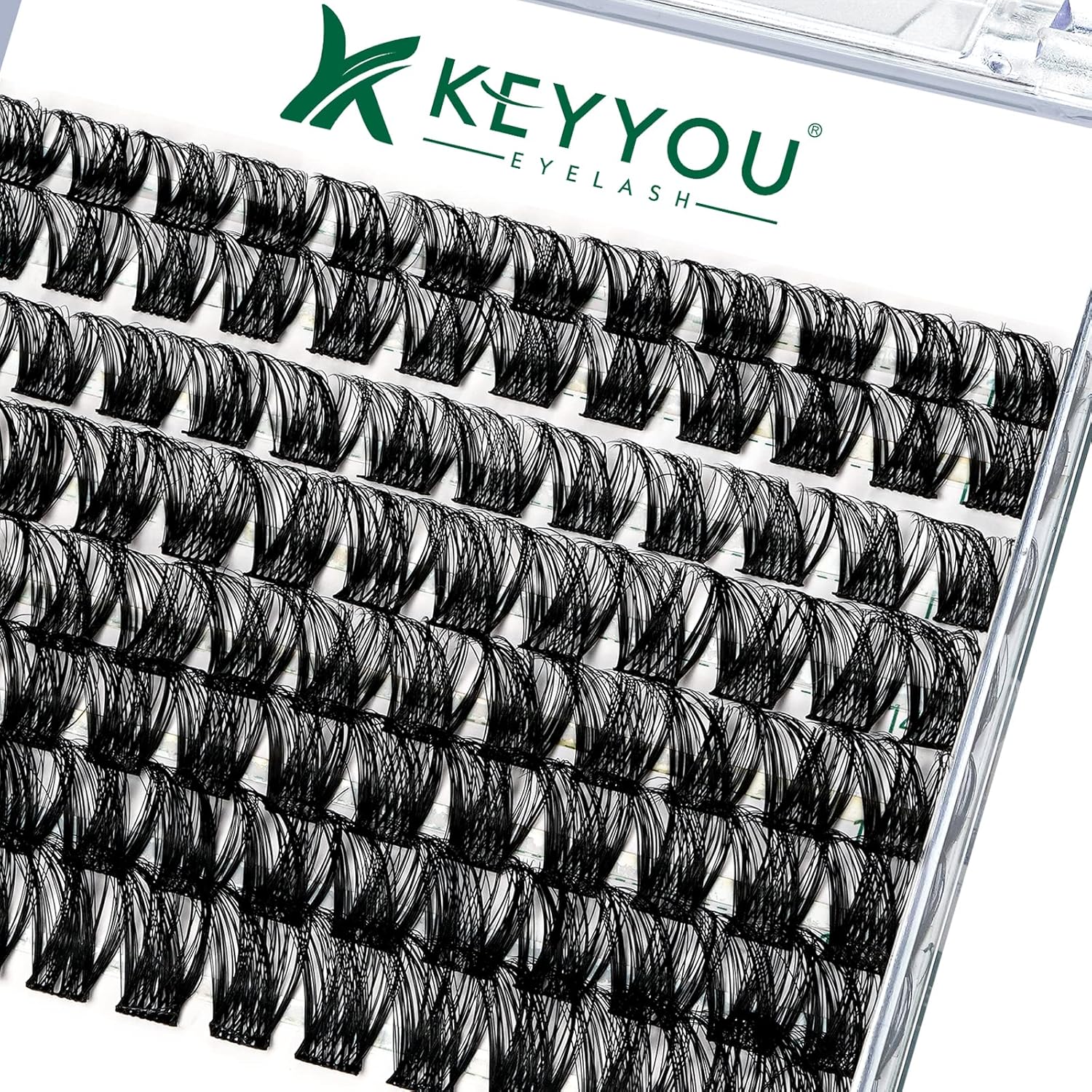 Lash Clusters,96 Pcs Cluster Lashes D Curl 10-18MIX DIY Lash Extensions Eyelash Clusters,KEYYOU Volume Wispy Individual Lashes Soft&Comfortable Easy DIY at Home(Y01,D-10-18MIX)