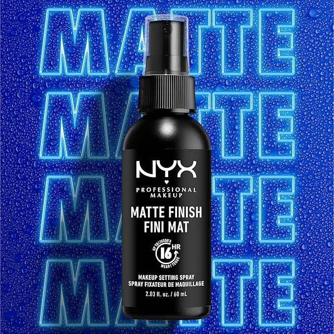 NYX PROFESSIONAL MAKEUP Makeup Setting Spray - Matte Finish, Long-Lasting Face Mist for up to 16HR Wear, Vegan Formula (Pack of 2)